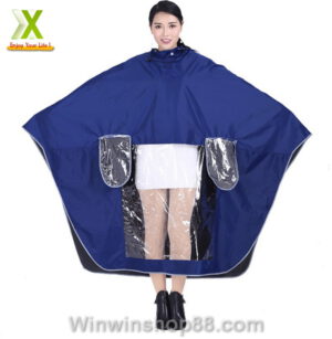 Áo mưa đôi 2 người vải dù có kính che mặt - Hình ảnh 4