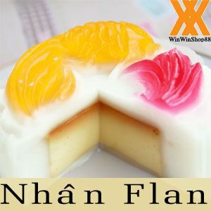 Bánh trung thu rau câu nhân bánh flan