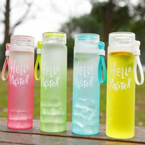 Bình nước thủy tinh Hello Master 480ml