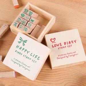 Combo bộ con dấu Happy Life & Love Diary