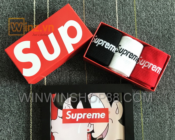 Bộ 6 đôi vớ Supreme (kèm hộp đựng)