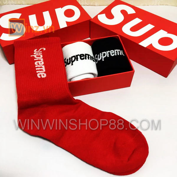 Bộ 6 đôi vớ Supreme (kèm hộp đựng)