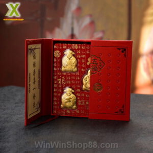 Bộ 5 Ông Ngũ Phúc tượng trưng mạ vàng - Hình ảnh 4