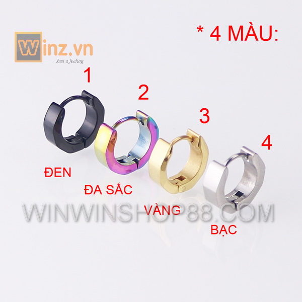 Bông tai lục giác BT324