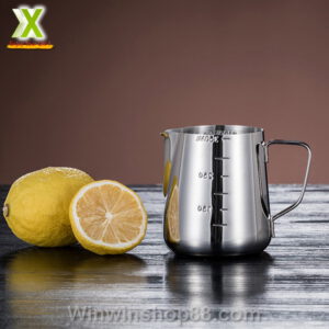 Ca đánh sữa inox có vạch chia 350ml - Hình ảnh 4