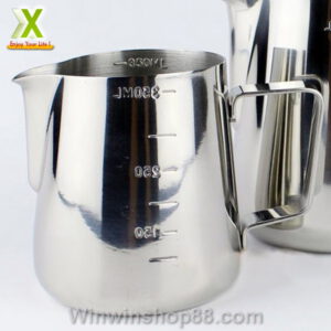 Ca đánh sữa inox có vạch chia 350ml - Hình ảnh 2