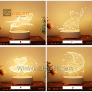 Đèn ngủ 3D V.3 - Hình ảnh 4