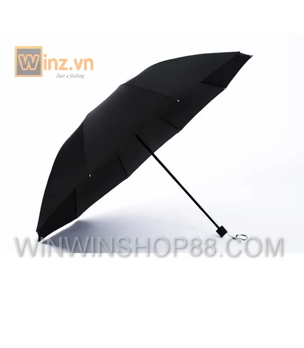 Dù xếp trơn màu đen (loại lớn)