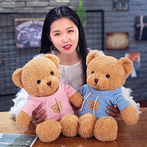 Gấu Teddy Mặc Áo Len Hoodie Cao 38cm TNB248