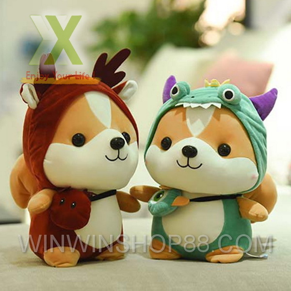 Gấu Bông Chó Shiba Cosplay mềm mịn size nhỏ 25 cm Quận Bình Thạnh