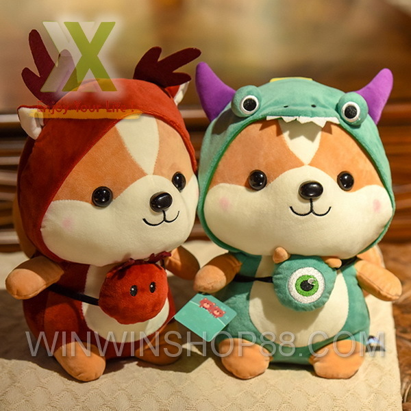 Gấu Bông Chó Shiba Cosplay mềm mịn size nhỏ 25 cm Quận Thủ Đức