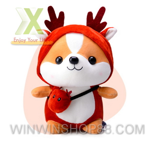 Gấu Bông Chó Shiba Cosplay mềm mịn size nhỏ 25 cm Quận 10