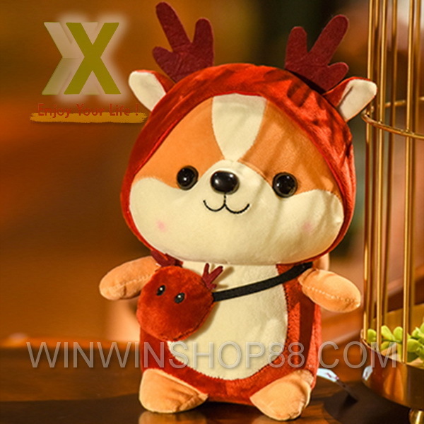 Gau bong cho shiba cosplay mem min size nho 25 cm