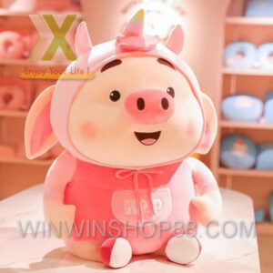 Gấu Bông Heo Tik tok Cosplay Kỳ Lân Unicorn cao 50cm Tphcm