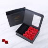 Hộp quà hoa hồng sáp 12 bông đựng trang sức