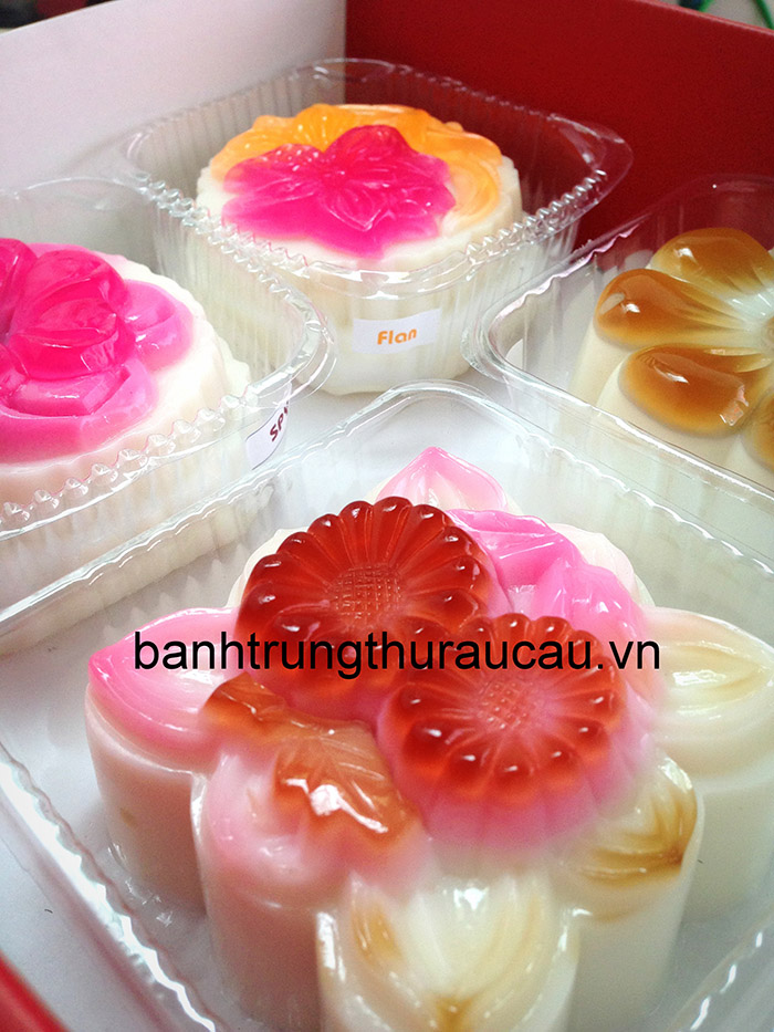 bánh trung thu thạch rau câu nhân flan