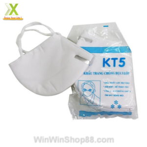 Khẩu trang vải KT5 chống bụi vi khuẩn 3 lớp - Hình ảnh 4