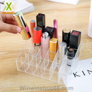 Khay đựng son mica 24 ô trong suốt V.2 - Hình ảnh 2