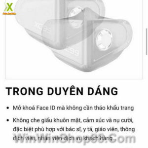 Khẩu Trang Trong Suốt Nhựa TPU MAX99 ( Có Thoáng Khí ) - Hình ảnh 3