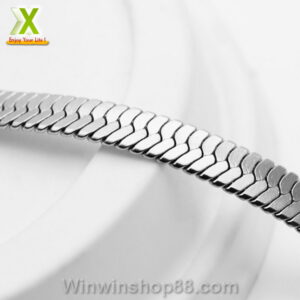 Lắc tay inox nam dây mì dẹp 3mm LT133 - Hình ảnh 4