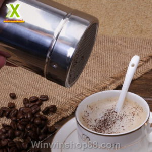 Lọ rắc bột ca cao, matcha chất liệu inox - Hình ảnh 4