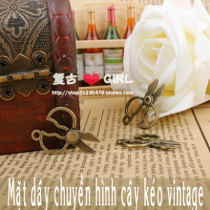 Mặt dây chuyền hình cây kéo vintage mdc59