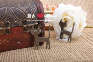 Mặt dây chuyền hình con mèo vintage mdc63 - Hình ảnh 3