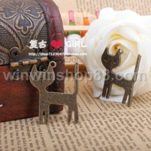 Mặt dây chuyền hình con mèo vintage mdc63 - Hình ảnh 2