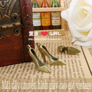 Mặt dây chuyền hình giày cao gót vintage mdc82