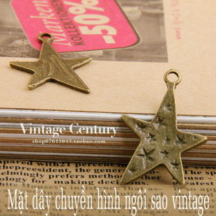 Mặt dây chuyền hình ngôi sao vintage mdc99