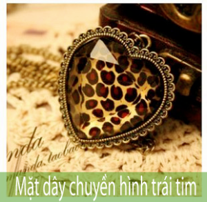 Mặt dây chuyền hình trái tim mdc109