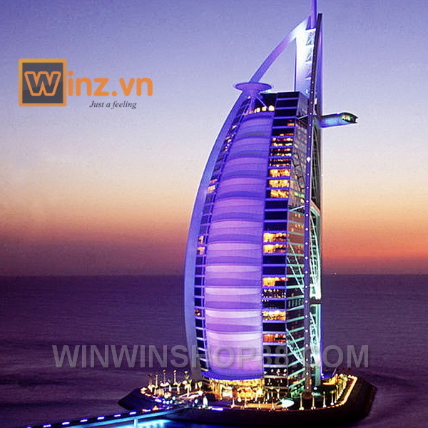 Mo-hinh-khach-san-Burj-Al-Arab-cao-15-cm