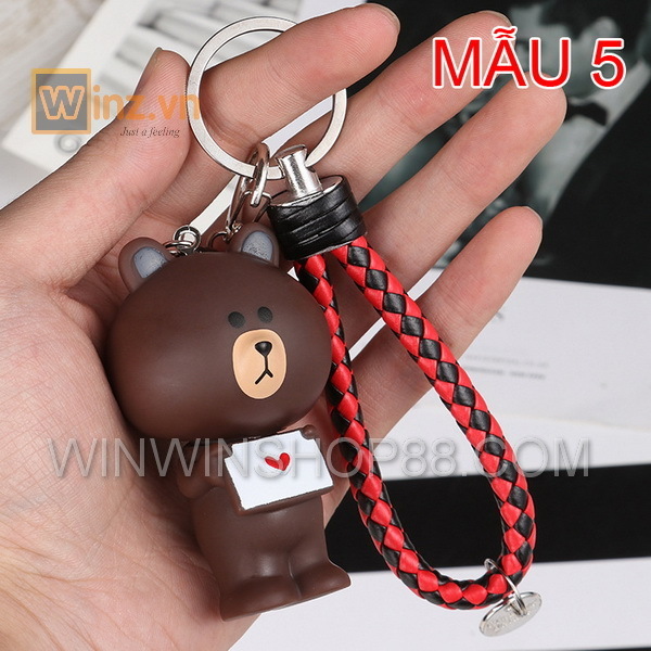 Móc khóa gấu Brown