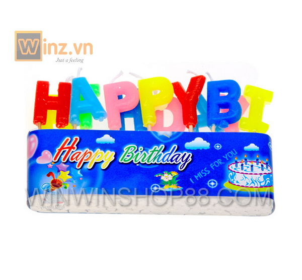 đèn cầy happy birthday kiểu