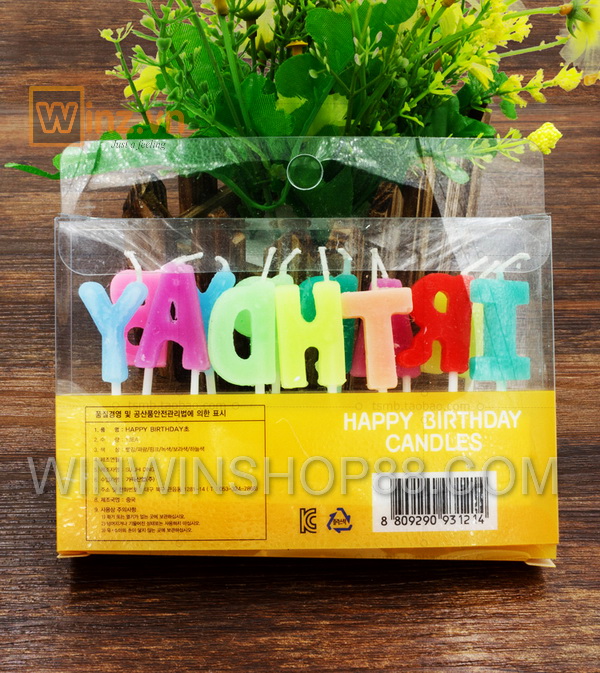 đèn cầy happy birthday việt nam