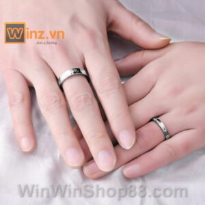 Nhẫn cặp Titan Forever Love NC121 - Hình ảnh 2