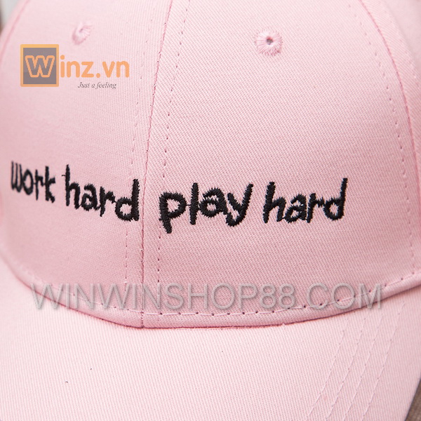 Nón kết work hard play hard NK481