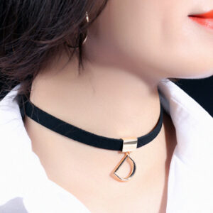 Vòng cổ choker chữ D VC02