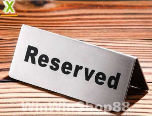 Thẻ Đặt Bàn Reserved Bằng Inox 304 1 Result Quận 2