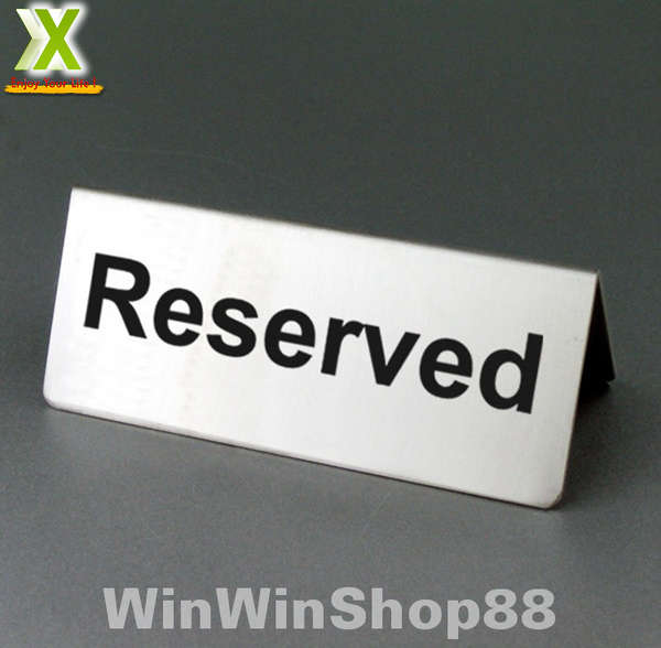 Thẻ Đặt Bàn Reserved Bằng Inox 304 6 Result Quận 3